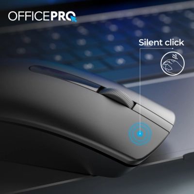 Мышка OfficePro M175B Silent Click Wireless Black (M175B) | Зображення 4