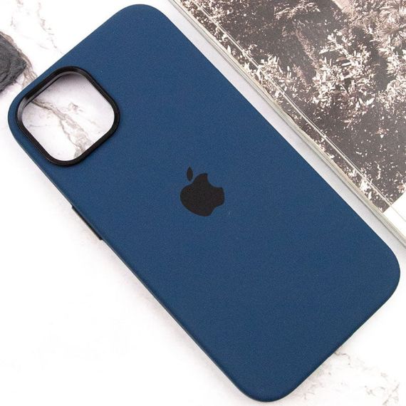 Чохол Silicone Case Metal Buttons (AA) для Apple iPhone 13 (6.1") Силікон, Білий / White Силікон, Синій/StromBlue | Зображення 6