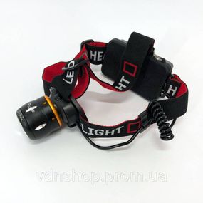 Налобний тактичний ліхтар, Налобний ліхтар з ремінцем на голову з фіксацією на голові CO-84