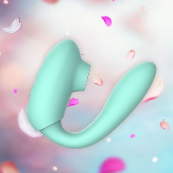 Вібратор подвійної стимуляції Every Night Toys вакуум з ефектом посмоктування та стимуляція точки G Sex Aura | Зображення 2