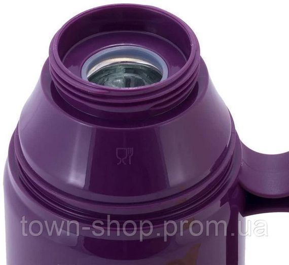 Термос Kamille Glass Violet 600мл зеркальная колба и 2 чашки KM-2030 | Зображення 3