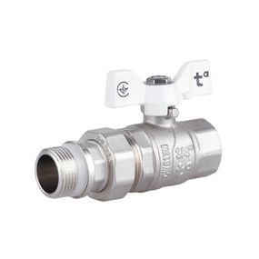 Кран кульовий "Американка" Thermo Alliance Forte 3/4" з антипротічкою прямий SF222W20