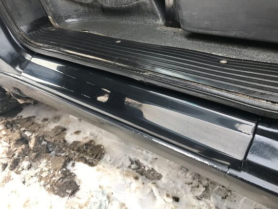 Накладки на пороги ABS (2 шт, пластик) Глянцеві для Mercedes Vito W638 1996-2003 років | Зображення 2