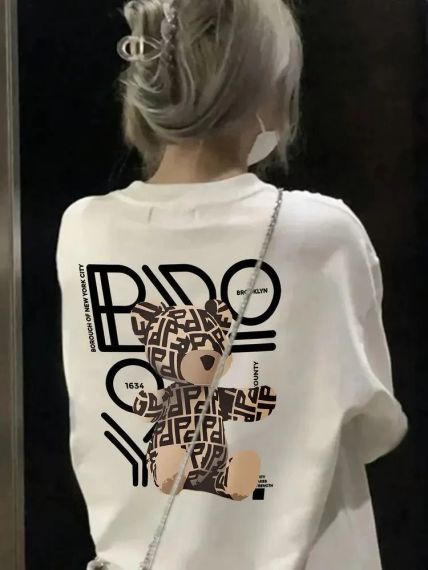 Футболка жіноча з принтом повсякденна L Білий