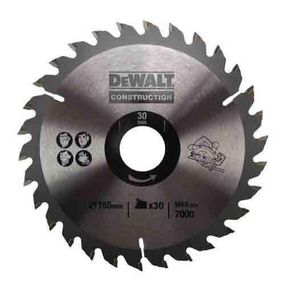 Диск пильний СONSTRUCTION 165*30мм DeWALT DT1937
