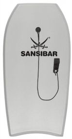 Бодиборд, доска для плавания Sansibar 100x49x5 см серая
