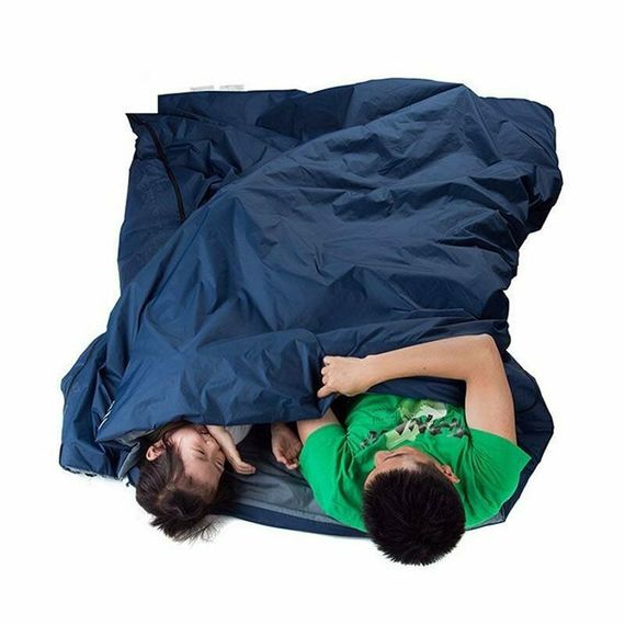 Спальник надлегкий Naturehike Mini Ultra light LW 180 NH15S003-D, Silk-like cotton, блактиній | Зображення 2