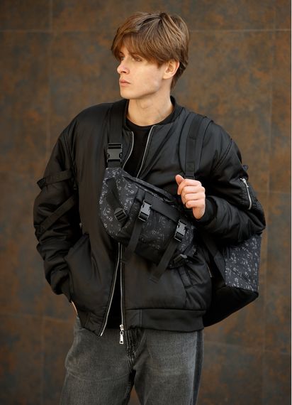 Чоловіча сумка бананка Sambag Dynamicdart чорна 38 × 21 × 7 см (80411702m) | Зображення 7