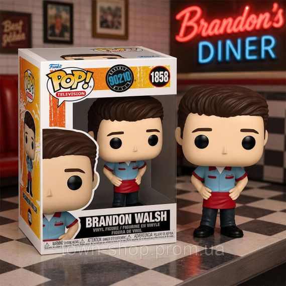 Игровая фигурка Funko POP! серии Беверли-Хиллз, 90210 - Брендон Уолш | Зображення 2