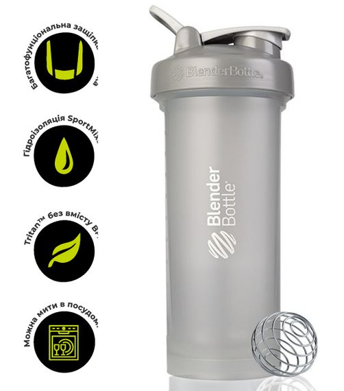 Шейкер спортивний BlenderBottle Pro45 1270ml Pebble Grey