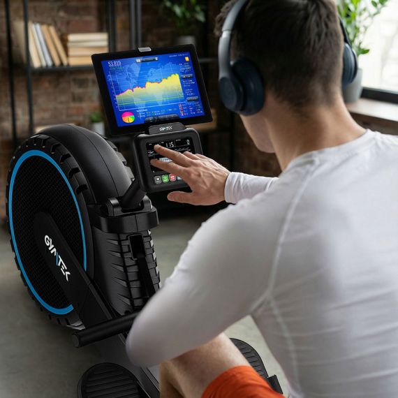 Гребний тренажер Gymtek XR2500 повітряний електромагнітний | Зображення 4