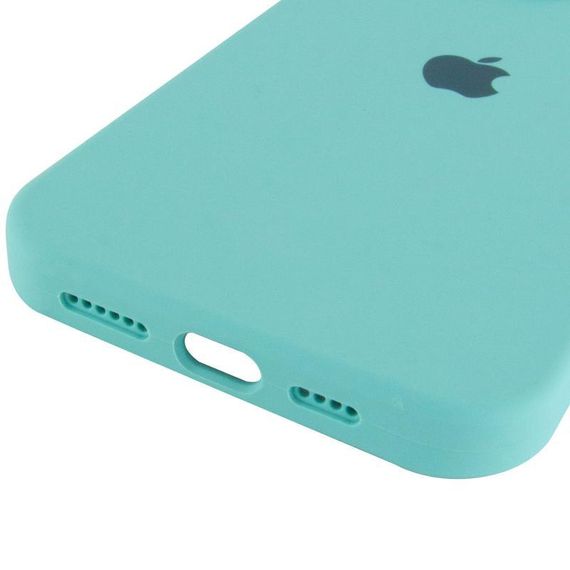 Чохол Silicone Case Full Protective (AA) для Apple iPhone 14 Pro (6.1") Бірюзовий / Marine Green | Зображення 4