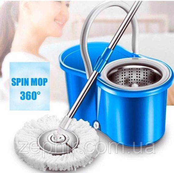 Швабра з відром з автоматичним віджиманням і смужкою Spin Mop з центрифугою | Зображення 7