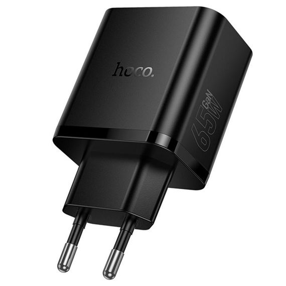 СЗУ Hoco N75 Grande 65W QC+PD (1USB-A/2C) Black | Зображення 3