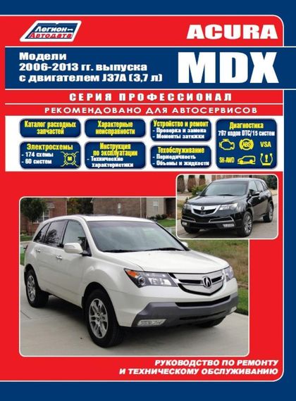 Acura MDX. Посібник з ремонту та експлуатації. Книга