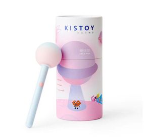 Вибратор-конфетка на палочке KISTOY Lala Pop, 2 мотора, маска на глаза в комплекте sexstyle