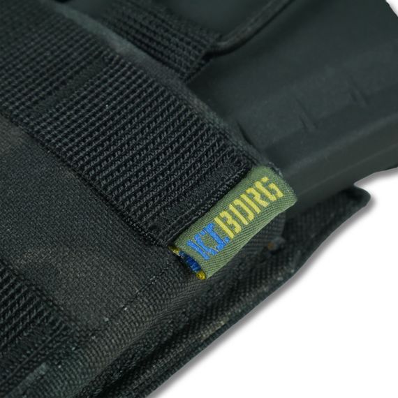 Съемная передняя панель к плитоноске с подсумками под 3 магазина черный мультикам | Зображення 7