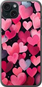 Чохол на iPhone 15 Plus Сердечка 4 із силікону FCh_019978