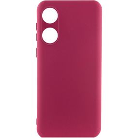 Чохол Silicone Cover Lakshmi Full Camera (AAA) для Oppo A58 4G Бордовий / Plum