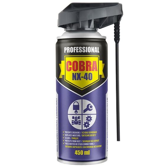 Змазка NOWAX COBRA NX-40 450 мл Спрей багатоцільовий NX45600
