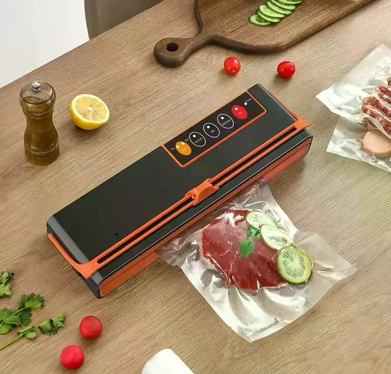 Вакууматор SX-168 150 Вт • Побутовий вакуумний пакувальник SX-168 для сухих і вологих продуктів із запаюванням пакетів до 32 см | Зображення 1