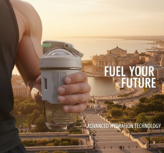 Спортивный шейкер TKK (700 мл) - Светло-серый Tritan BPA-free, ударопрочный, с венчиком для смешивания | Зображення 9