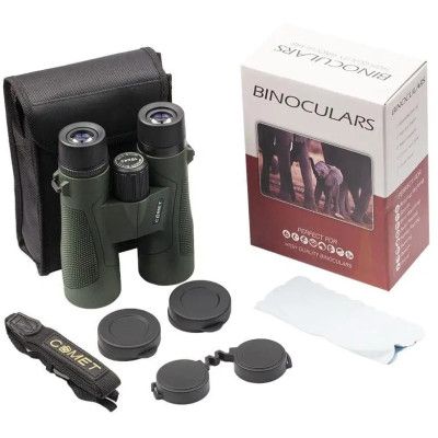 Бинокль Comet W13 10x42A waterproof в чохлі Зелений (W13-1042A) | Зображення 6