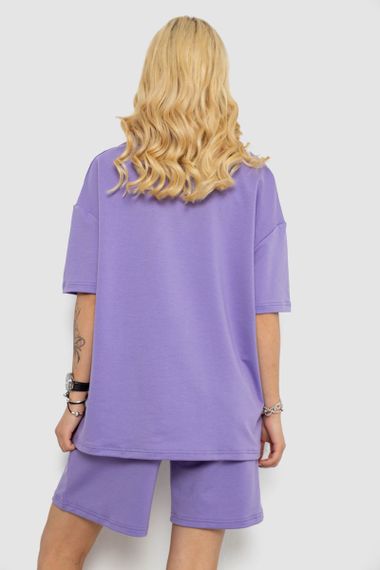 Костюм женский повседневный, цвет сиреневый, 241R5004 | Зображення 3