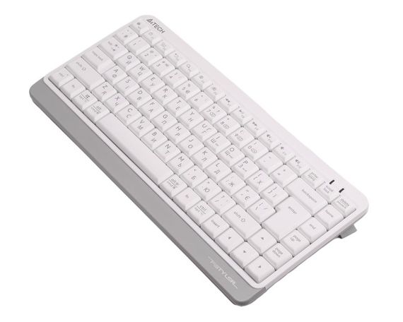 Клавіатура бездротова A4Tech Fstyler FBK11 (White),  USB, колір білий | Зображення 1