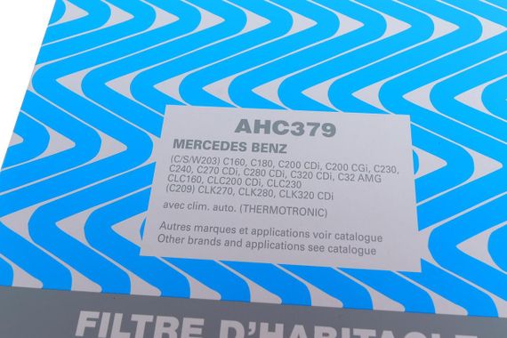 Фільтр салону Mercedes Benz C-class W203 00-07 вугільний  AHC379 | Зображення 3