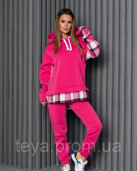 Спортивный костюм для женщин цвет малиновый размеры S, XL, M, L FI_008960