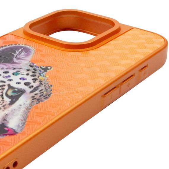 Чохол TPU+PC Crystal Hunt with Magnetic Fit для Apple iPhone 16 Pro (6.3") Orange | Зображення 3