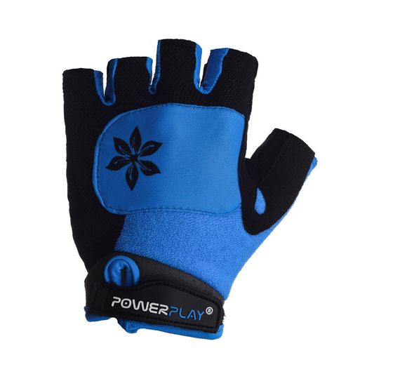 Велорукавички жіночі PowerPlay 5284 D Блакитні XS | Зображення 1