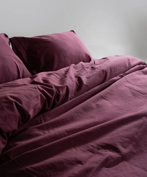 Постільна білизна Limasso Stonewashed Ranforce 160 х 220 см Raspberry | Зображення 2