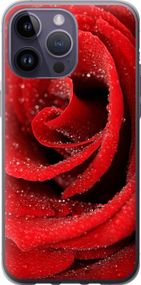 Чехол на iPhone 14 Pro Max Красная роза "529u-2667-17620"
