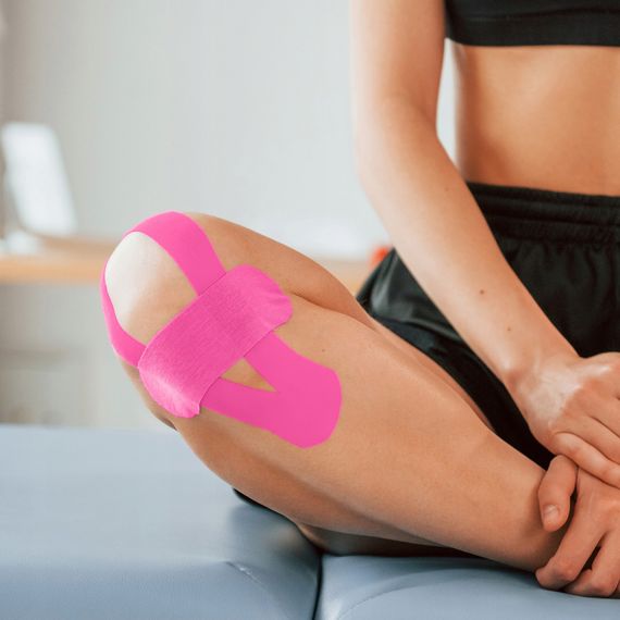 Стрічка кінезіологічна (кінезіо тейп) 4FIZJO 7.5 см x 5 м 4FJ0547 Pink (P-5907739318893) | Зображення 3