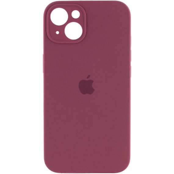 Чохол Silicone Case Full Camera Protective (AA) для Apple iPhone 13 (6.1") Бордовий/Plum
