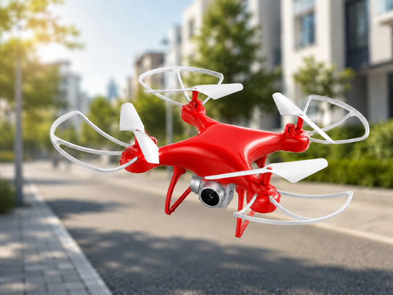 Квадрокоптер з камерою та пультом керування / Дрон зі стабілізацією Drone X8 Червоний | Зображення 1