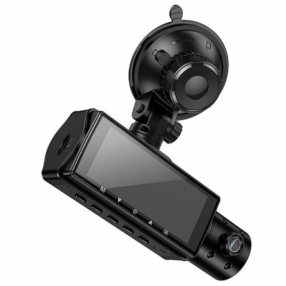 Відеореєстратор Hoco DI61 3.16-inch display with rear camera (1280+720P) Black | Зображення 2