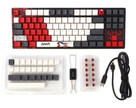 Механічна ігрова клавіатура Bloody S87 (Naraka), USB, з малюнком | Зображення 6