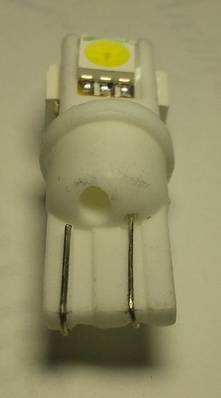 Світлодіодна біла (White) автолампа T10(W5W)5PCS 5050 SMD(70 Lm) ceramic lamp (Modern CAR) | Зображення 2