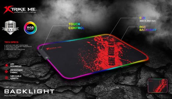 Ігрова поверхня Xtrike MP-602 RGB килимок з підсвічуванням | Зображення 3
