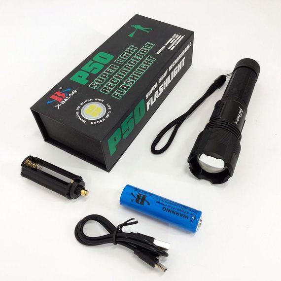 Фонарик ручной тактический Bailong BL-Z01-P50, сверхмощный фонарик, тактические фонари для охоты | Зображення 7