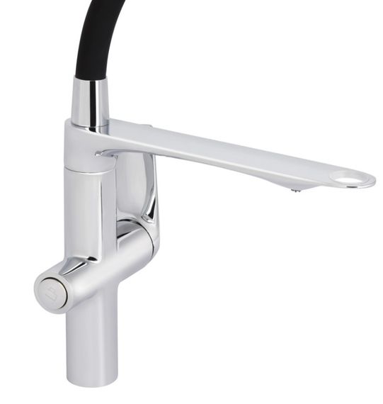 Змішувач для кухні Qtap Vlasta New з гнучким виливом з підключенням для питної води QTVLA364CRM45648 | Зображення 1