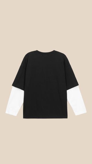 Лонгслів з принтом жіночий LAWA P-WT02313 L Чорно-білий shop (2000999536137) | Зображення 3