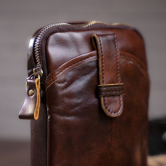 Сумка мужская Vintage 14728 Коричневый | Зображення 4
