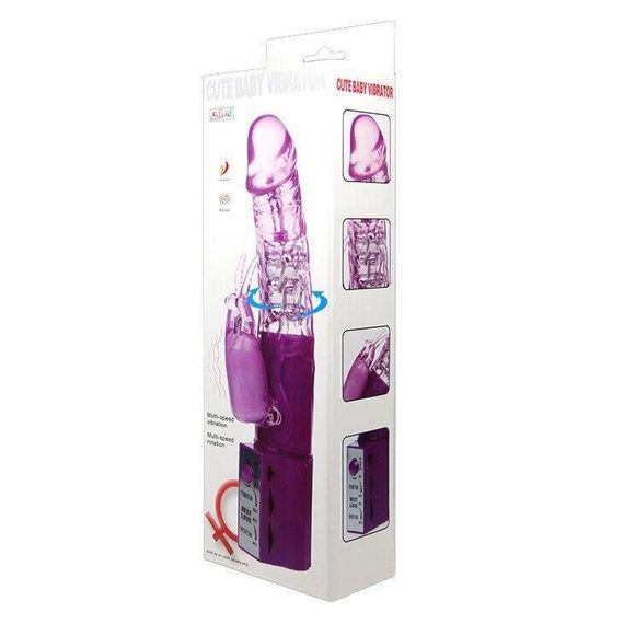 Вібратор з стимулятором клітора "Cute baby vibrator" BW-004102 PINK Sex Aura | Зображення 8