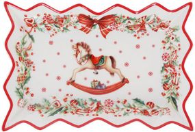 Фарфоровое блюдо прямоугольное Сhristmas present 25см