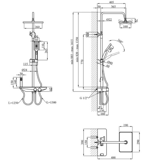 Душова система Kroner KRP Armada - SCH066 (CV033873) | Зображення 1