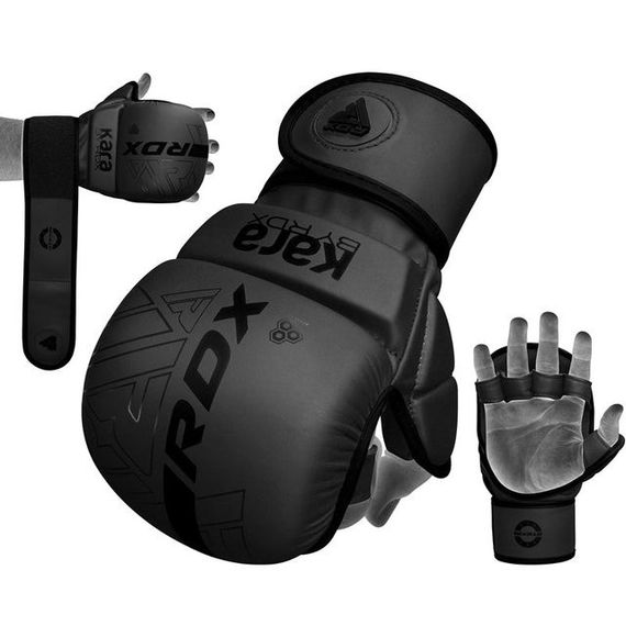Рукавиці для ММА RDX F6 KARA Matte Black Plus L/XL (капа у комплекті) | Зображення 5
